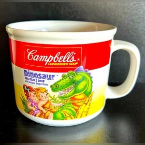 Vintage Campbell’s Soup Mug 1990 Dinosaur